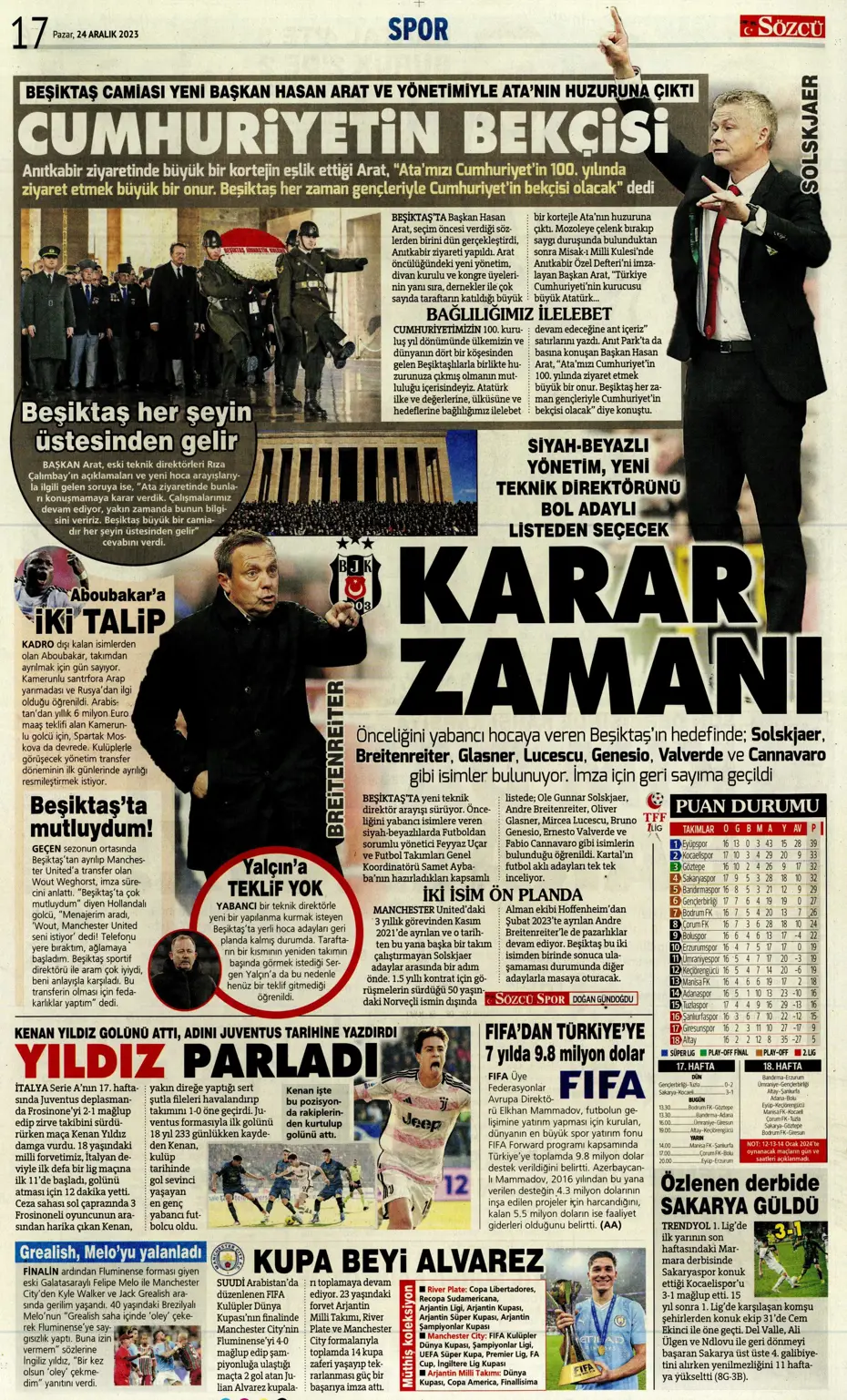 "Flick takımı görünce vazgeçti" | Sporun manşetleri (24 Aralık 2023) - 33