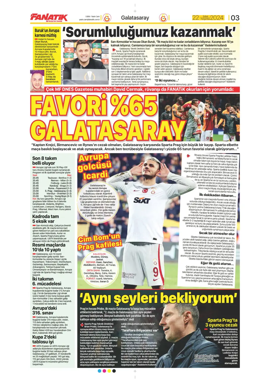 "Fenerbahçe Alex'in peşinde" | Sporun manşetleri (22 Şubat 2024) - 4 "Fenerbahçe Alex'in peşinde" | Sporun manşetleri (22 Şubat 2024) - 4