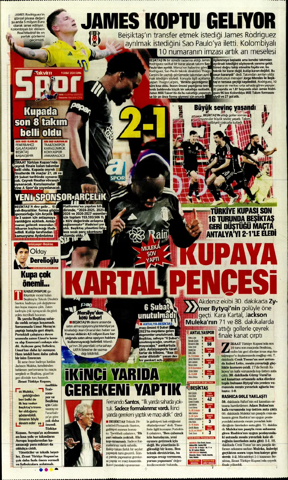 "Icardi &amp; Dzeko'yu geçti" | Sporun manşetleri (9 Şubat 2024) - 26