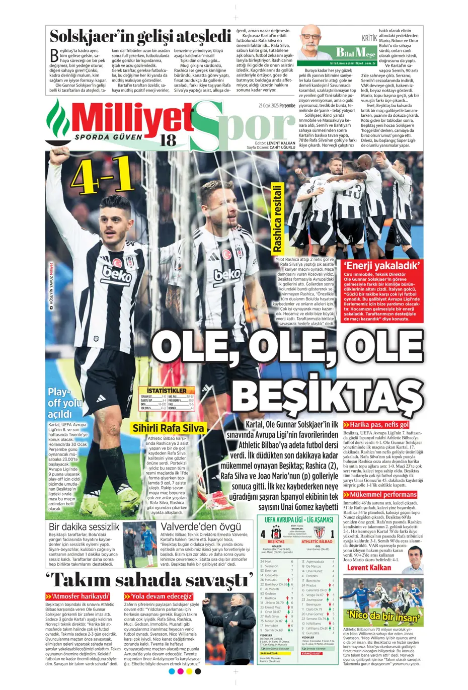 "Kartal şovla döndü" | Sporun manşetleri - 23 "Kartal şovla döndü" | Sporun manşetleri - 23