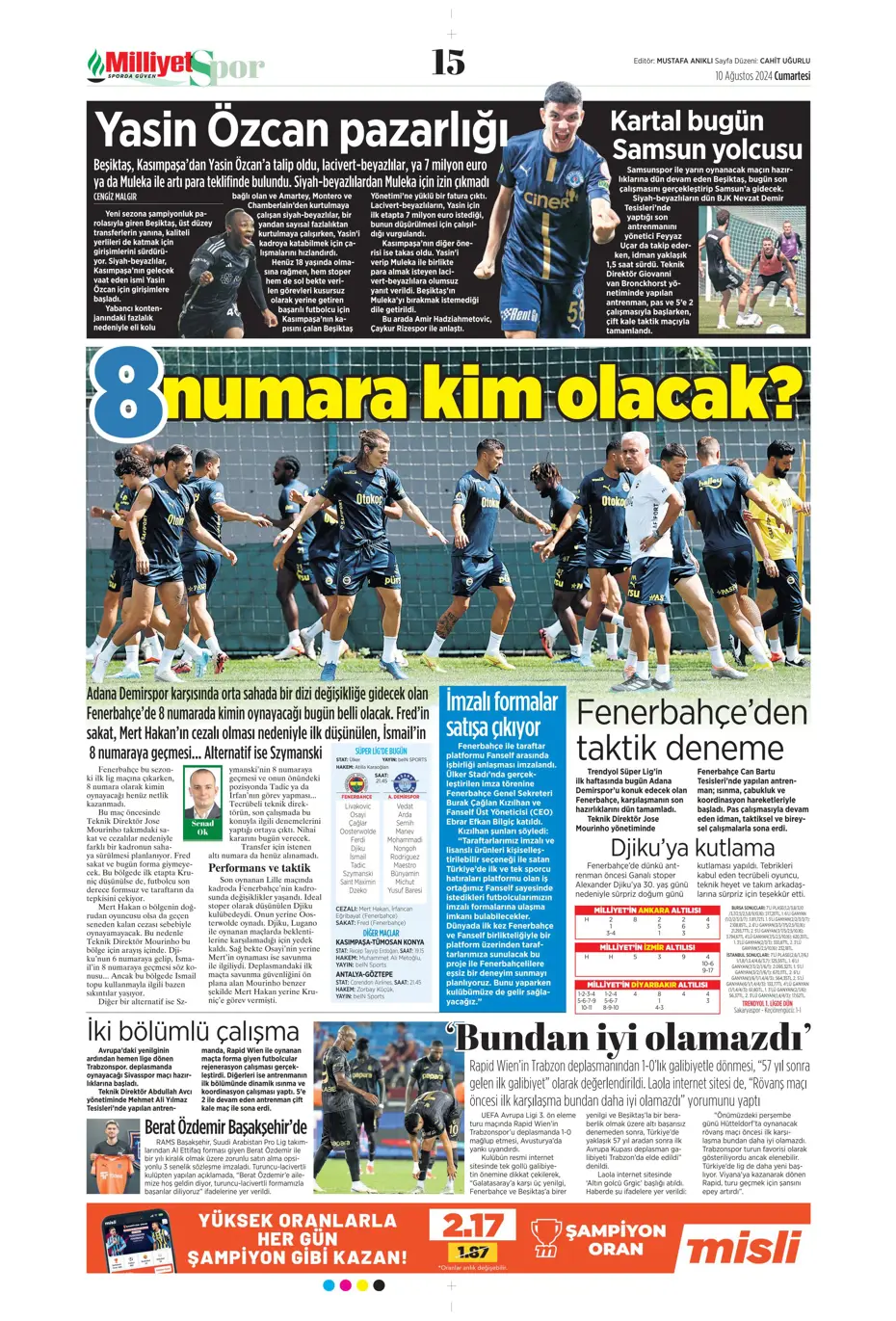 "Fenerbahçe Ferdi Kadıoğlu'nun alternatifini buldu" | Sporun manşetleri - 24