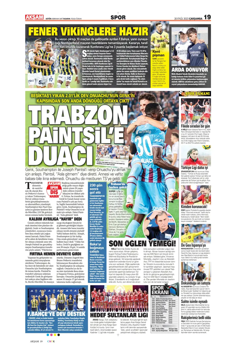 "Aslan devler sahnesinde" | Sporun Manşetleri - 5