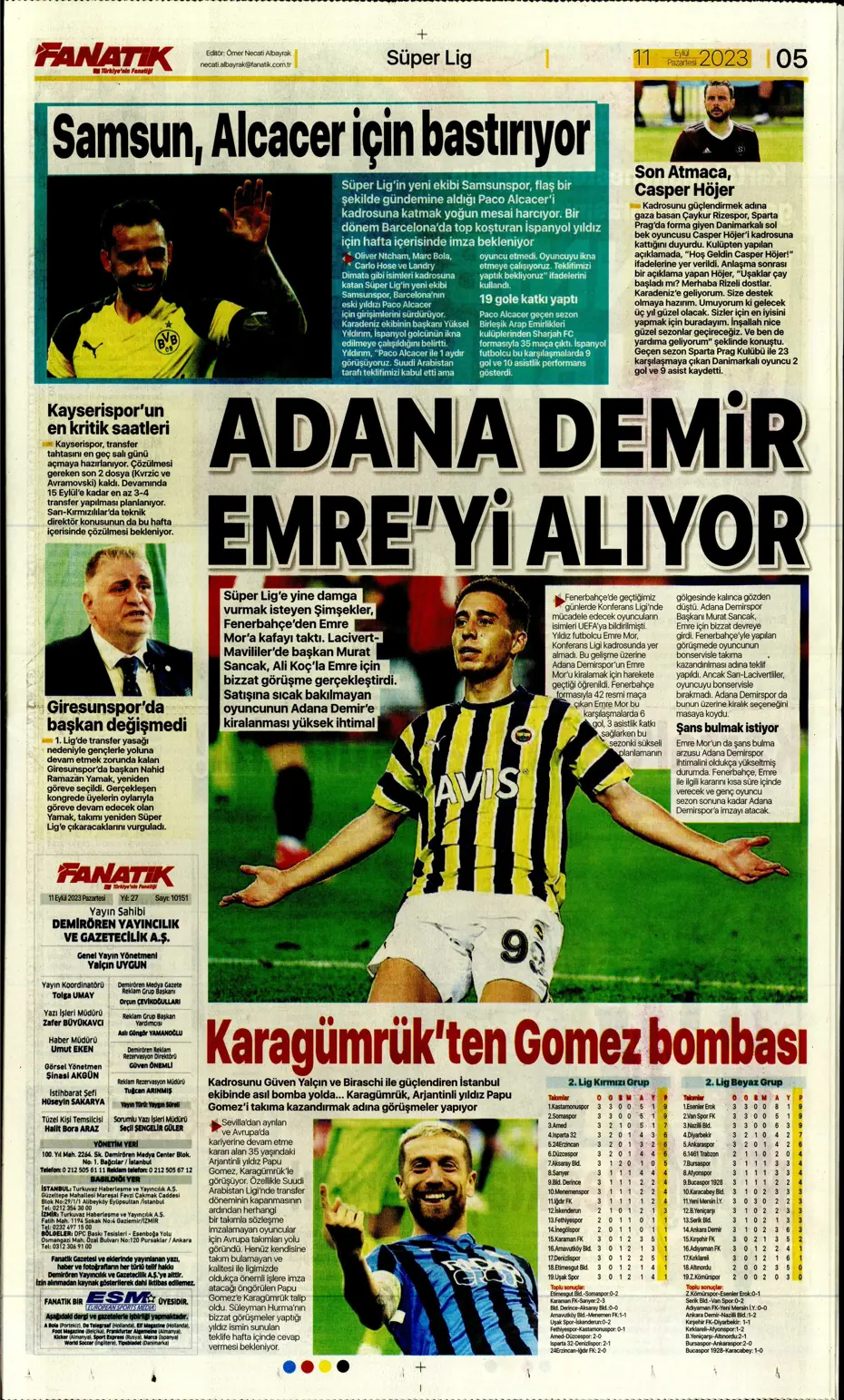 "Sacha Boey, İtalya yolcusu" | Sporun manşetleri (11 Eylül 2023) - 8 "Sacha Boey, İtalya yolcusu" | Sporun manşetleri (11 Eylül 2023) - 8