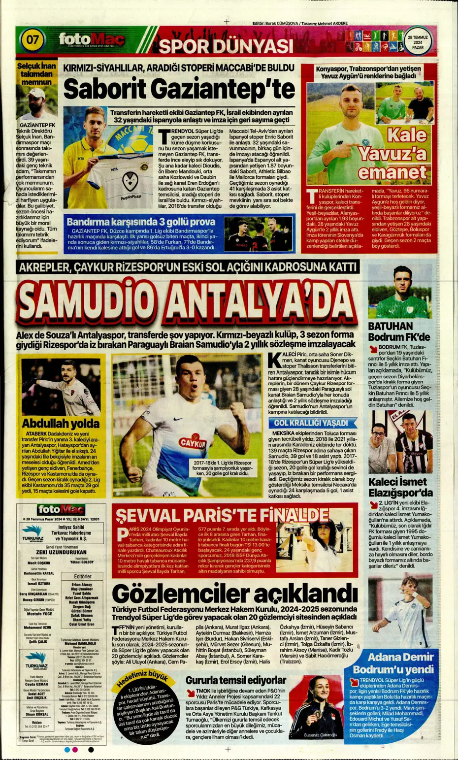 "Aslan'da rota Gravenberch" | Sporun Manşetleri (28 Temmuz 2024) - 11 "Aslan'da rota Gravenberch" | Sporun Manşetleri (28 Temmuz 2024) - 11