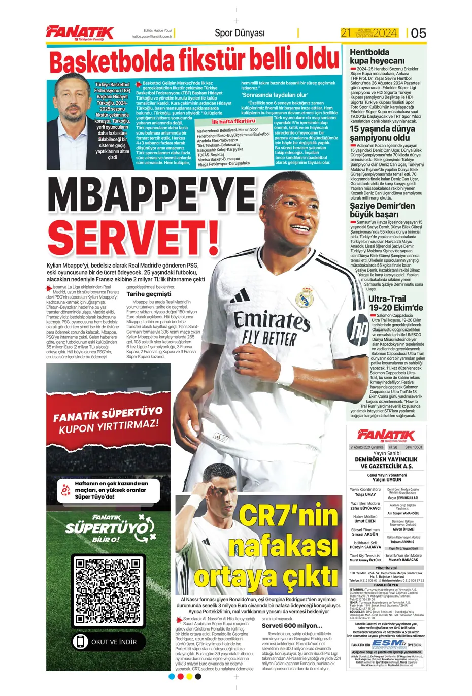 "Dev plan Anderson Talisca" | Sporun manşetleri - 10