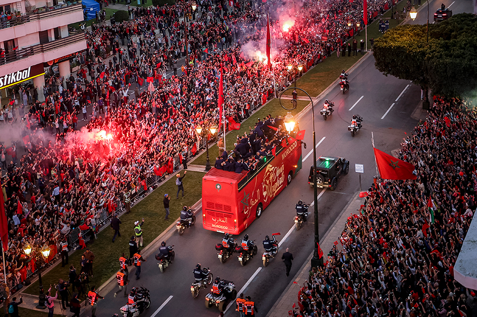 Dünya Kupası'nda tarih yazan Fas'a şampiyon gibi karşılama