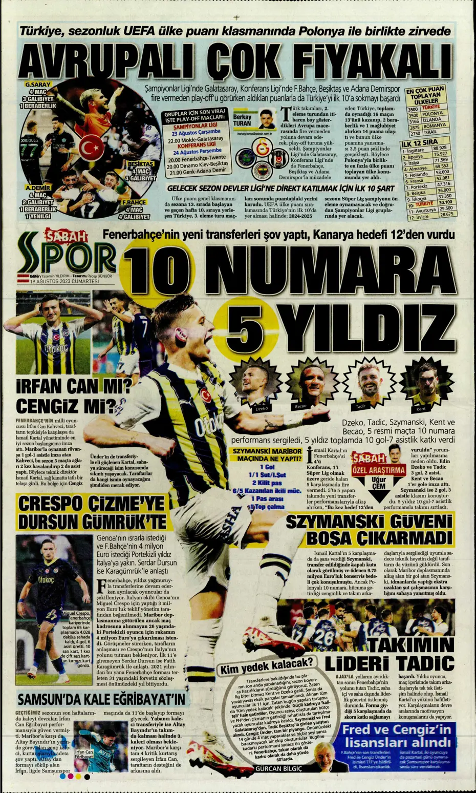 "Ramos'ta büyük kapışma" | Sporun Manşetleri (19 Ağustos 2023) - 26