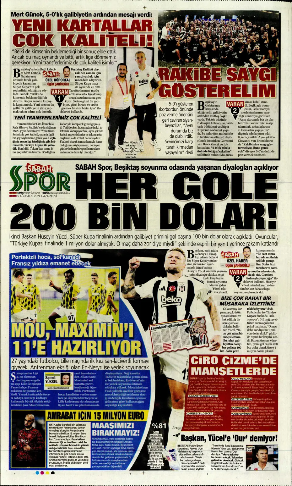 "Galatasaray'da sıradaki transfer Szmodics" | Sporun manşetleri - 30 "Galatasaray'da sıradaki transfer Szmodics" | Sporun manşetleri - 30
