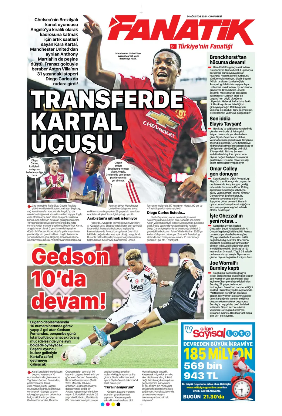 "Fenerbahçe'den Danilo Pereira sürprizi" | Sporun manşetleri - 9 "Fenerbahçe'den Danilo Pereira sürprizi" | Sporun manşetleri - 9