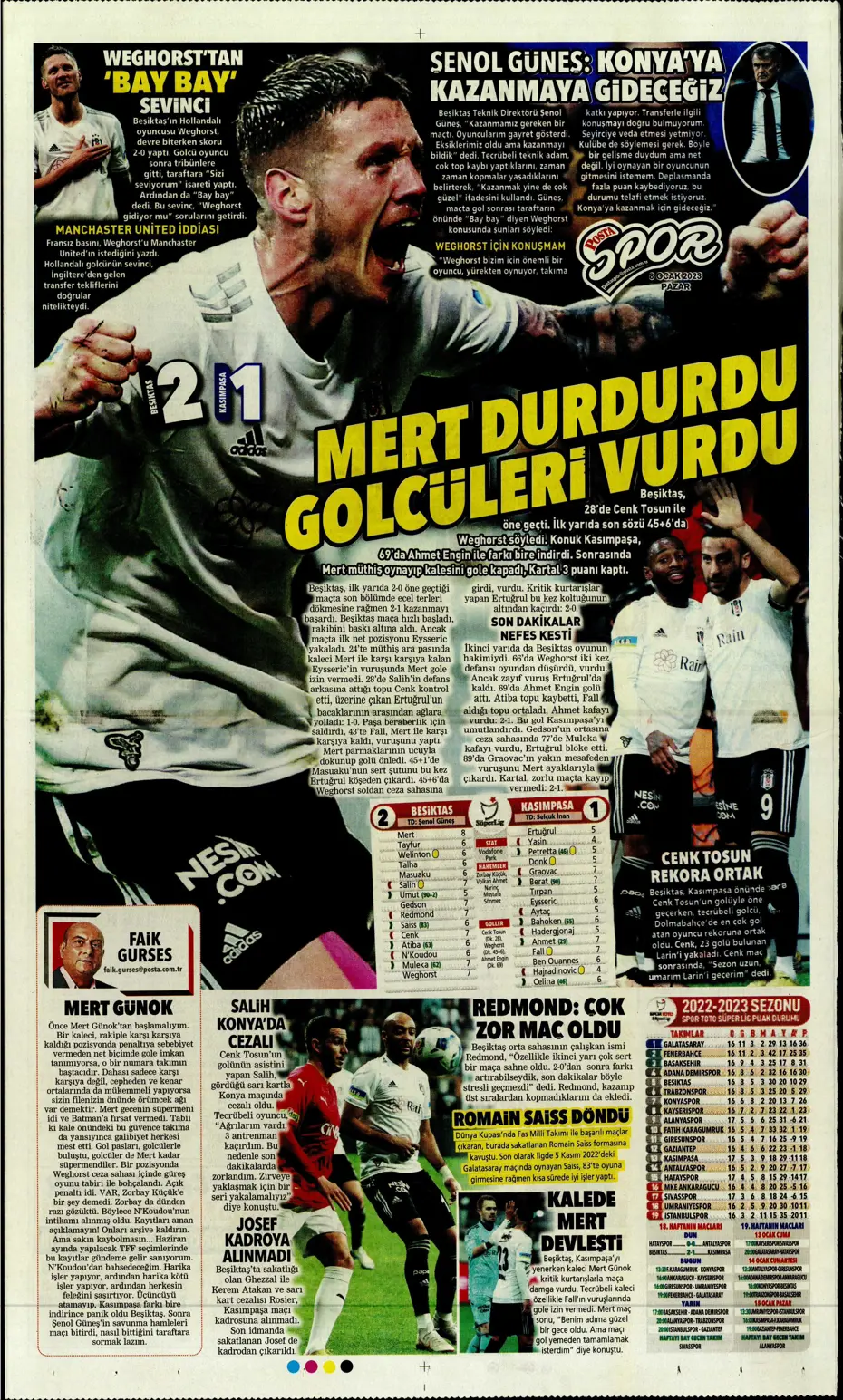 Sporun Manşetleri (8 Ocak 2023) - 36