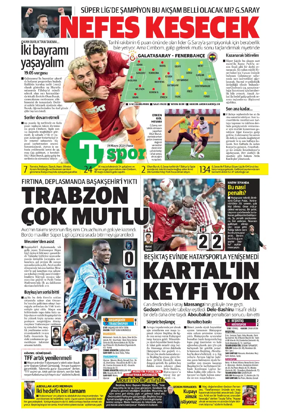 "Nefes kesecek sezon finali" | Sporun Manşetleri - 31