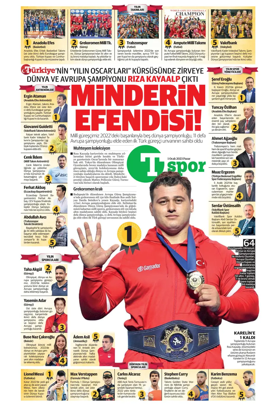 Sporun Manşetleri (1 Ocak 2023) - 37