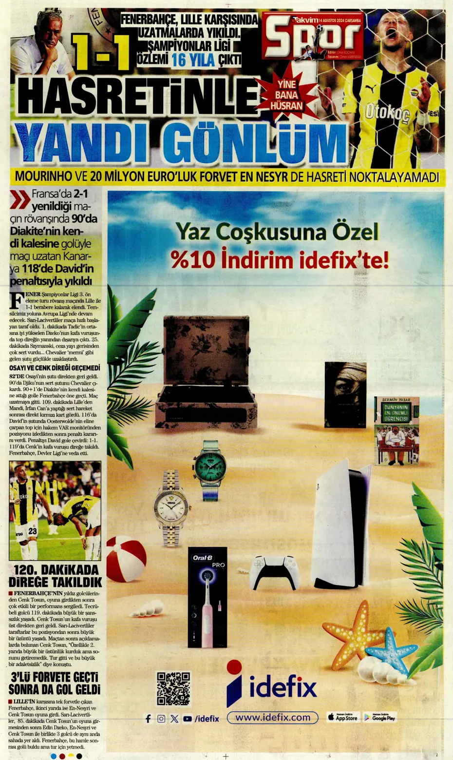 "Yüzde bin şanssızlık" | Sporun manşetleri - 35