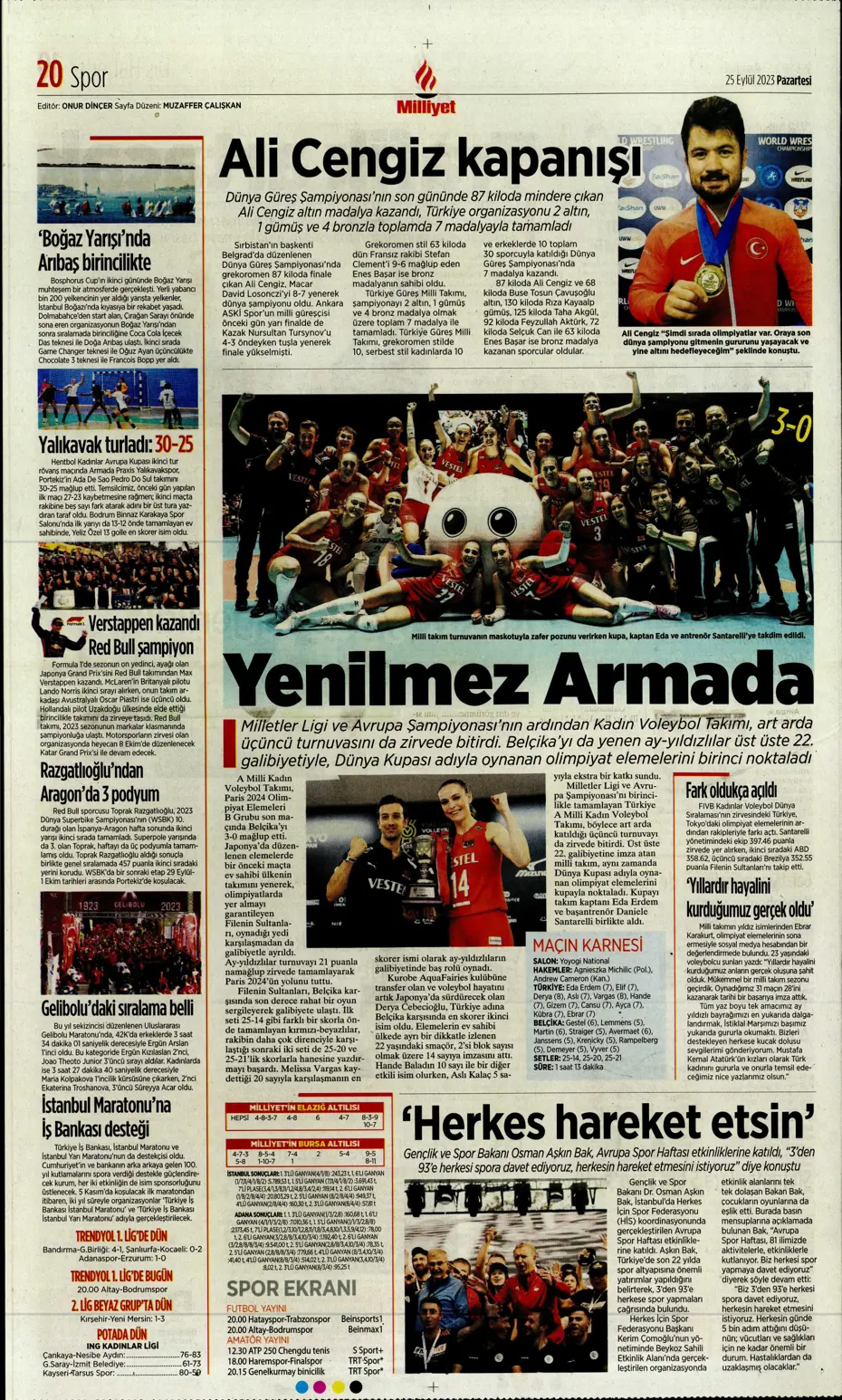 "Hesaplar Kahveci'den" | Sporun manşetleri (25 Eylül 2023) - 27