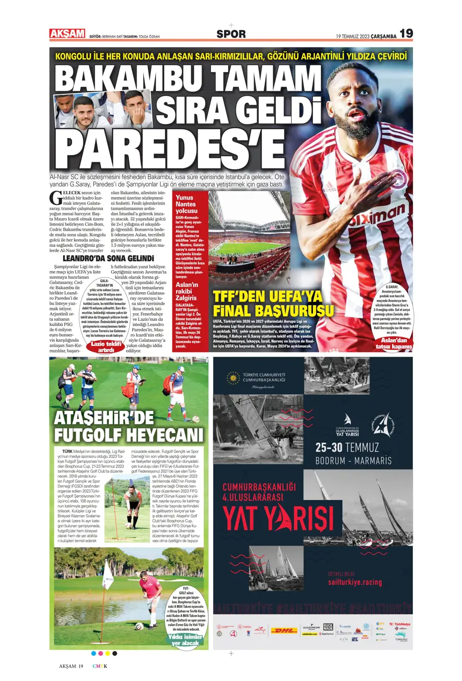 "Dünya Fenerbahçeliler Günü'nde taraftarlara 3 yıldız hediye" | Sporun manşetleri (19 Temmuz 2023) - 2 "Dünya Fenerbahçeliler Günü'nde taraftarlara 3 yıldız hediye" | Sporun manşetleri (19 Temmuz 2023) - 2