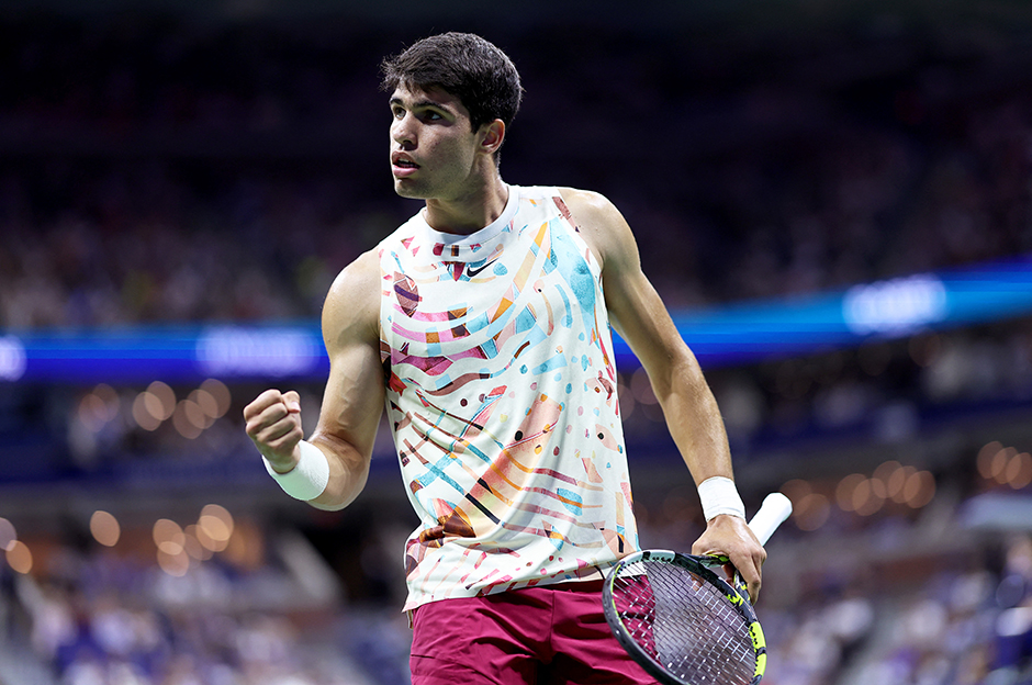 ABD Açık'ta Carlos Alcaraz set vermeden 3. turda