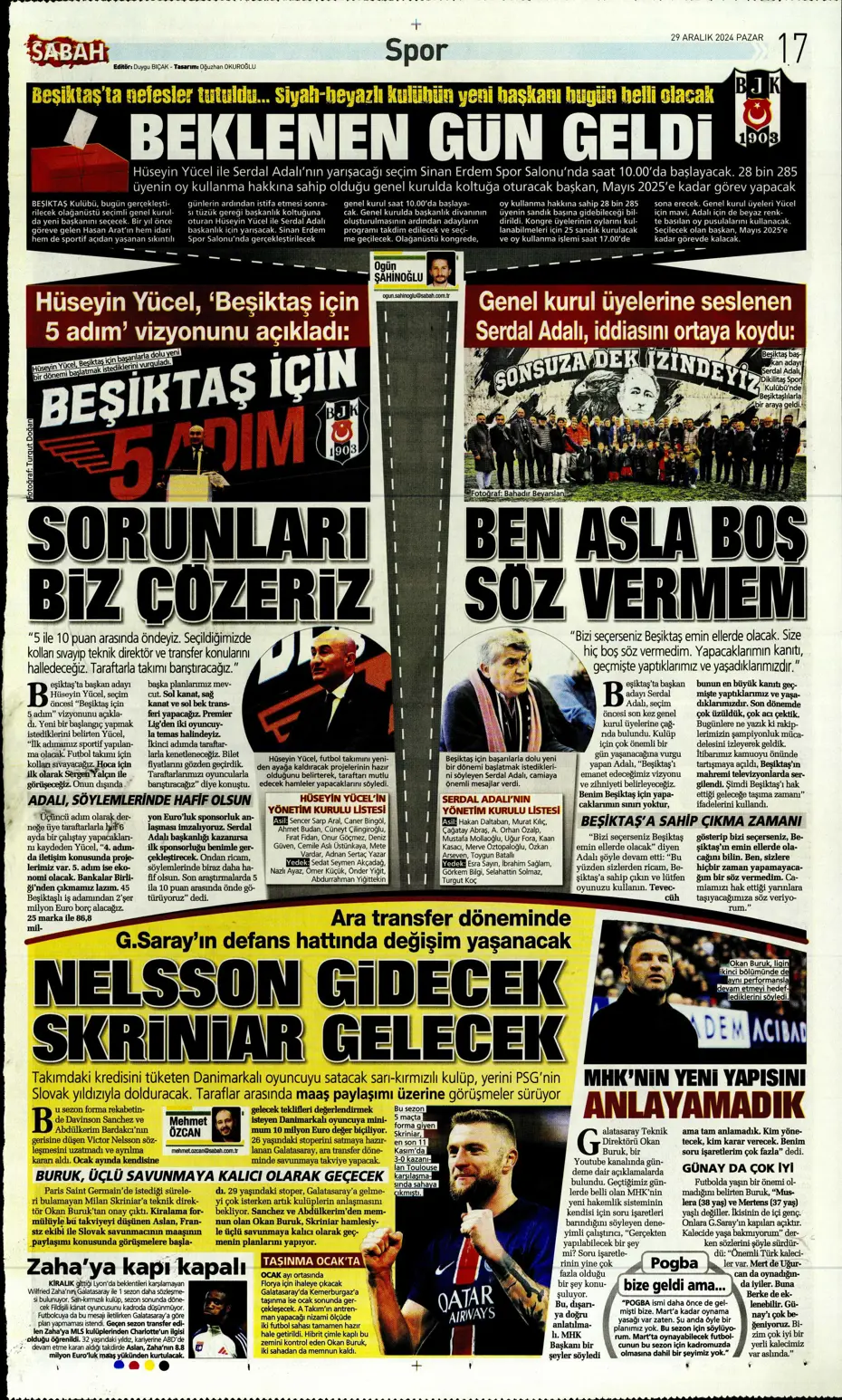 "Mikautadze'de sona doğru" | Sporun manşetleri (29 Aralık 2024) - 32