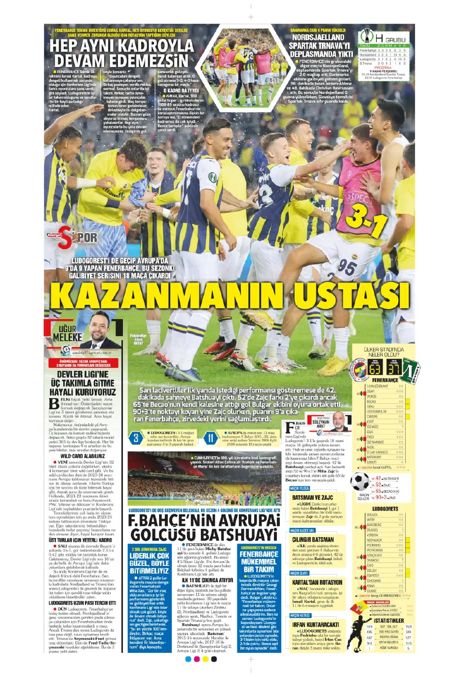 "Yüzyılın Fener'i" | Sporun manşetleri (27 Ekim 2023) - 16