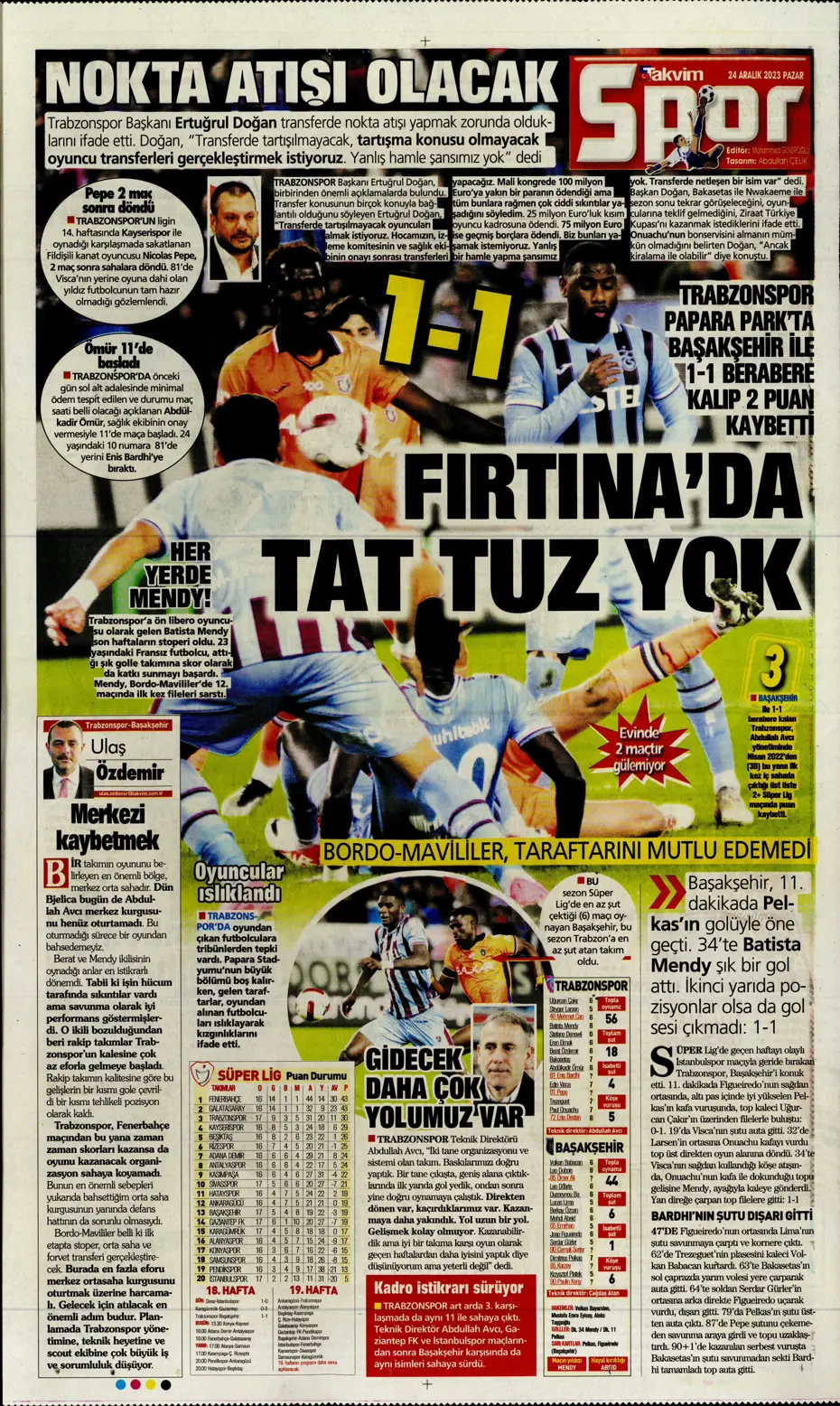 "Flick takımı görünce vazgeçti" | Sporun manşetleri (24 Aralık 2023) - 38