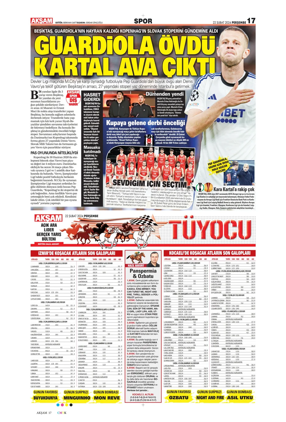 "Fenerbahçe Alex'in peşinde" | Sporun manşetleri (22 Şubat 2024) - 1 "Fenerbahçe Alex'in peşinde" | Sporun manşetleri (22 Şubat 2024) - 1