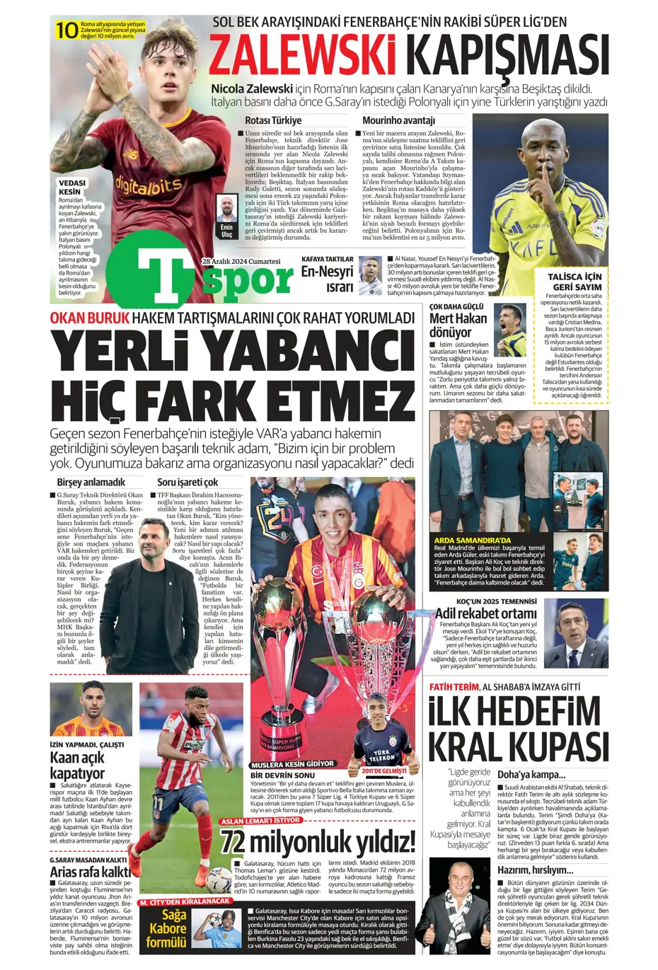 "Ronaldo'nun talebiyle En-Nesyri'ye 40 milyon euro" | Sporun manşetleri - 33