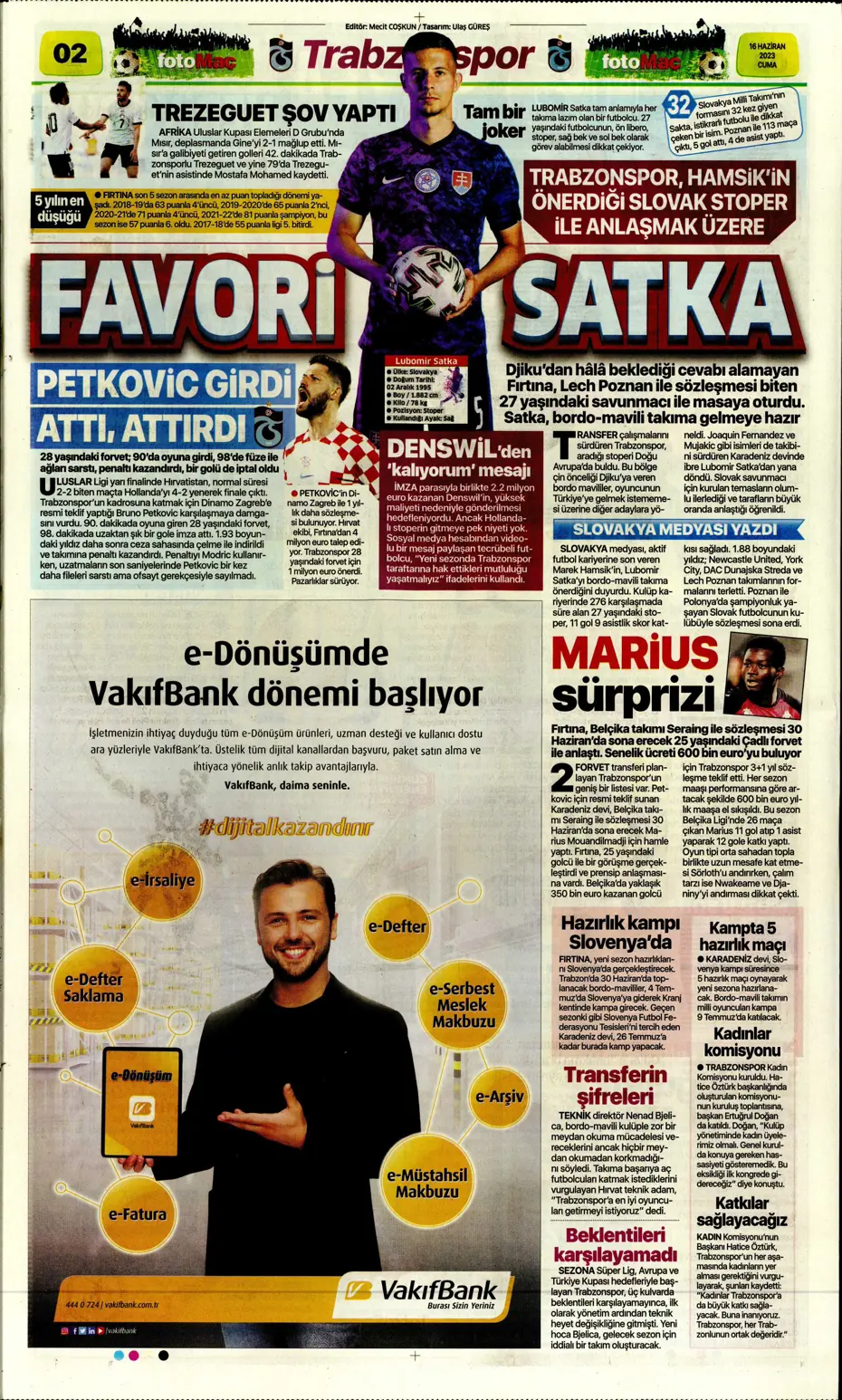 "Dzeko çok yakın" Sporun manşetleri (16 Haziran 2023) - 7 "Dzeko çok yakın" Sporun manşetleri (16 Haziran 2023) - 7