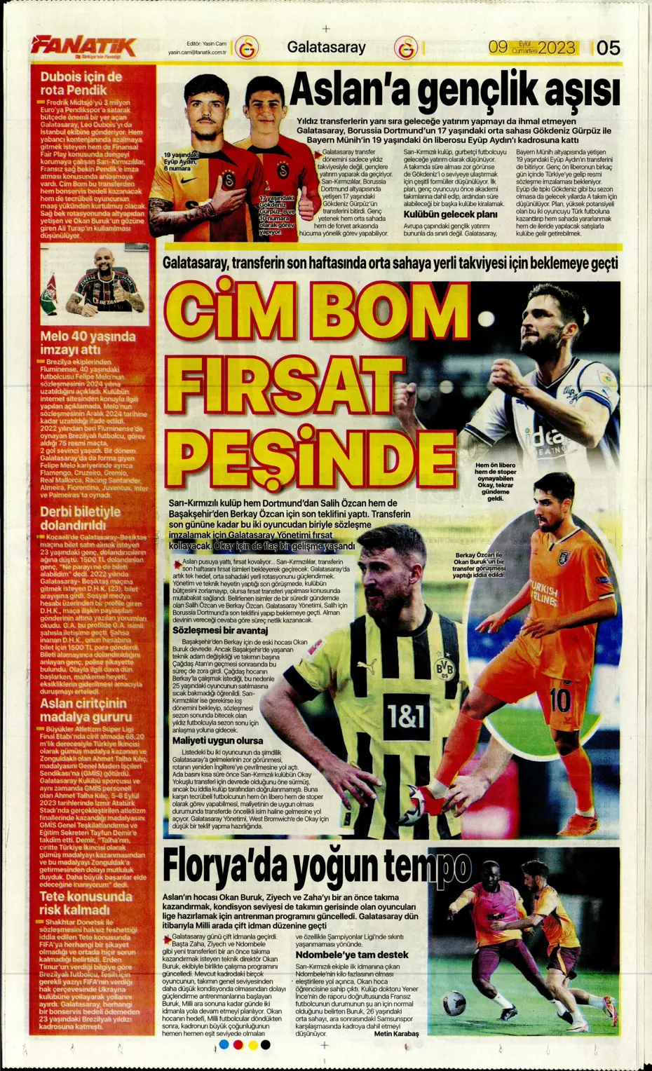 "Kuntz'un eseri" | Sporun manşetleri (9 Eylül 2023) - 9