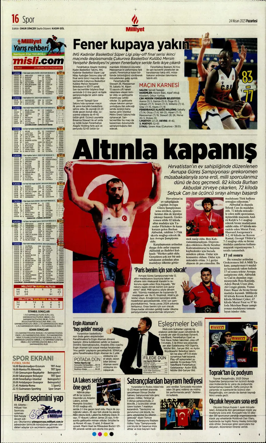 "Buruk bayram" | Sporun manşetleri (24 Nisan 2023) - 18