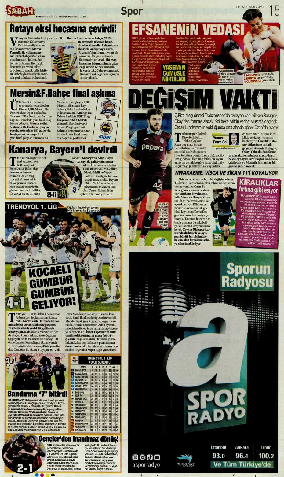 "Real Madrid'den Mourinho hamlesi" | Sporun manşetleri - 23