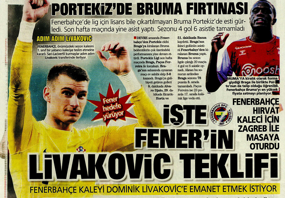 "Fenerbahçe'nin Livakovic teklifi" | Sporun manşetleri (29 Mayıs 2023)