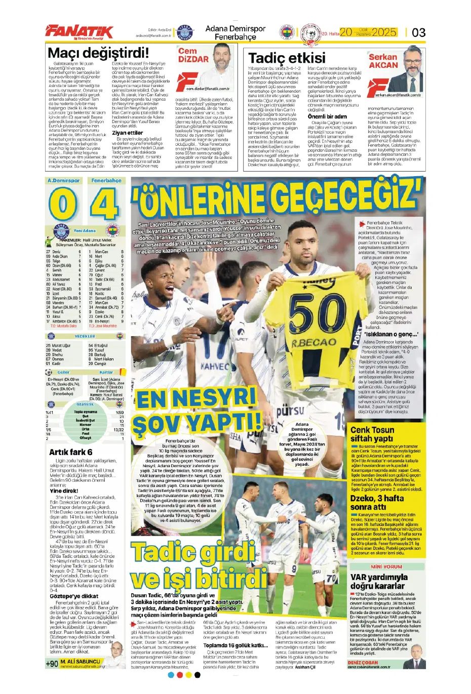 "Galatasaray dünyaca ünlü yıldızı İstanbul'a getiriyor" | Sporun manşetleri - 3 "Galatasaray dünyaca ünlü yıldızı İstanbul'a getiriyor" | Sporun manşetleri - 3