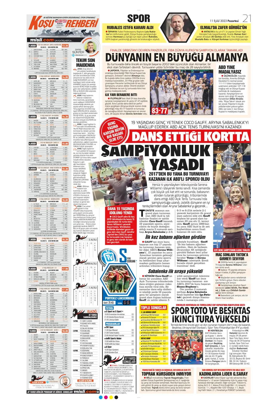 "Sacha Boey, İtalya yolcusu" | Sporun manşetleri (11 Eylül 2023) - 19 "Sacha Boey, İtalya yolcusu" | Sporun manşetleri (11 Eylül 2023) - 19