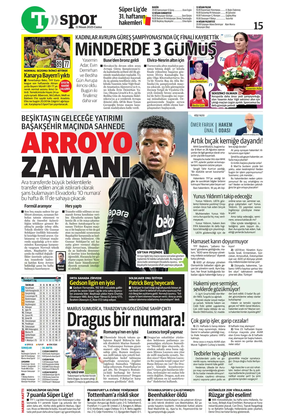 "Real Madrid'den Mourinho hamlesi" | Sporun manşetleri - 32