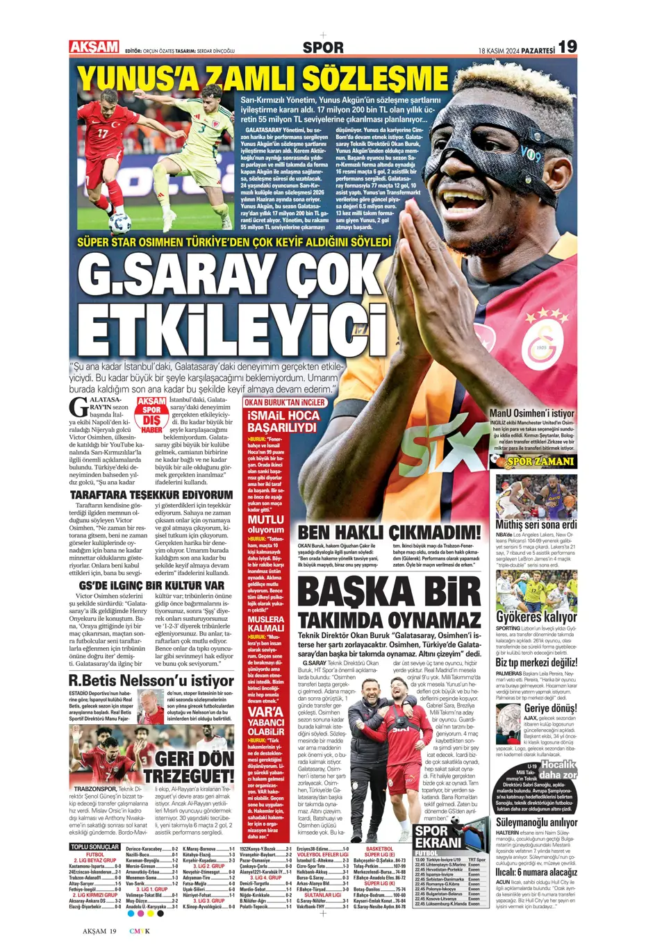 "Talisca olmazsa B planında 2 yıldız var" | Sporun manşetleri - 4