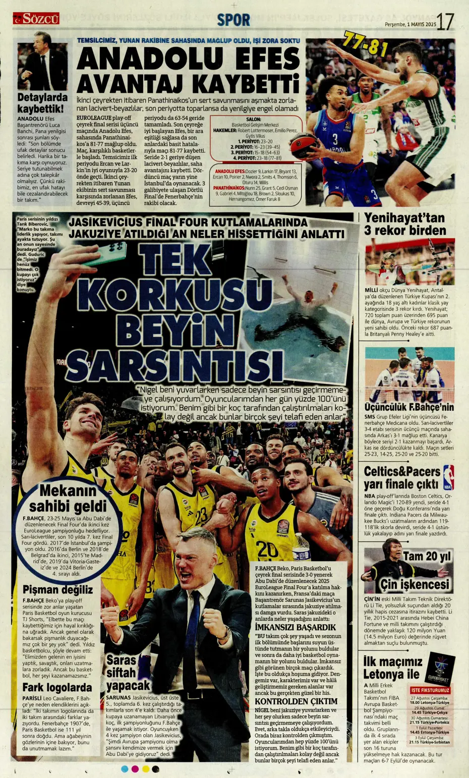 "Aslan'ın Sane planı" | Sporun manşetleri - 25