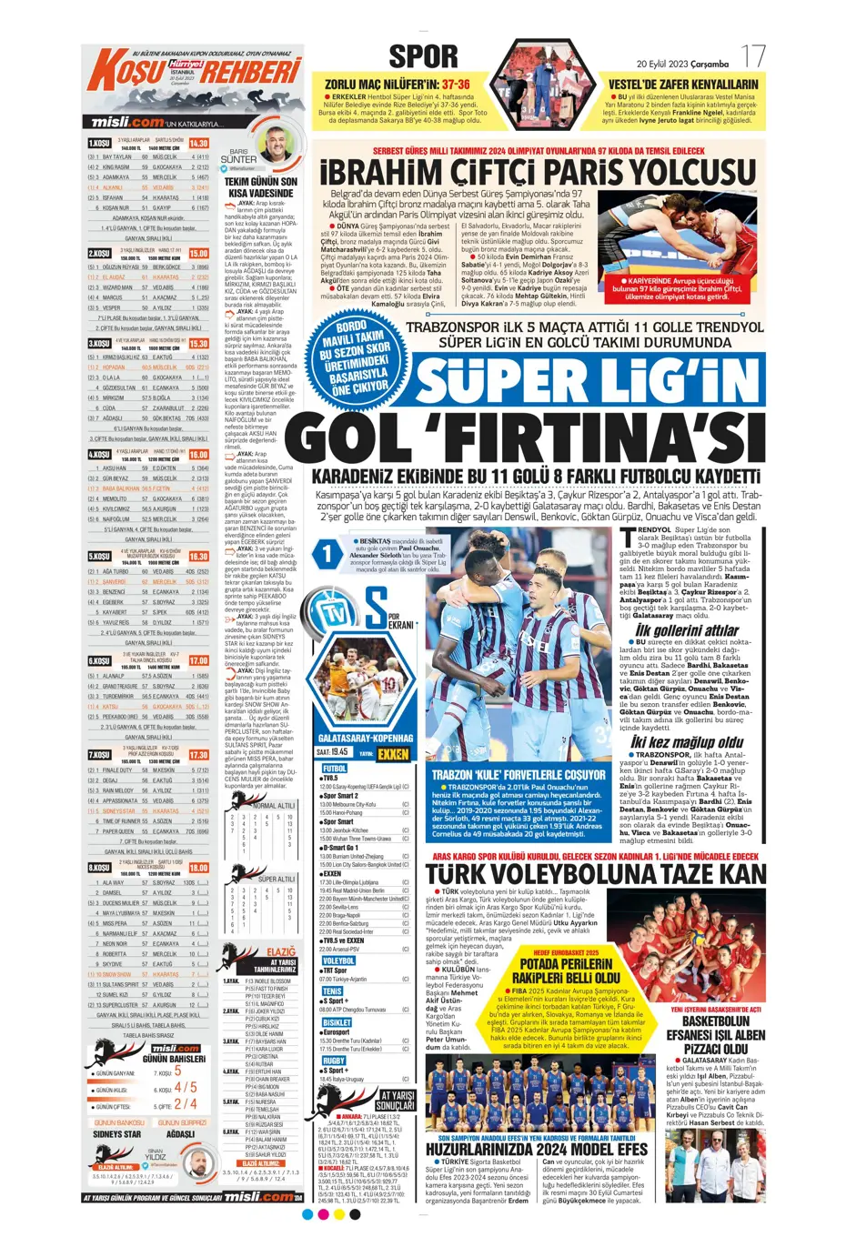 "Aslan devler sahnesinde" | Sporun Manşetleri - 13