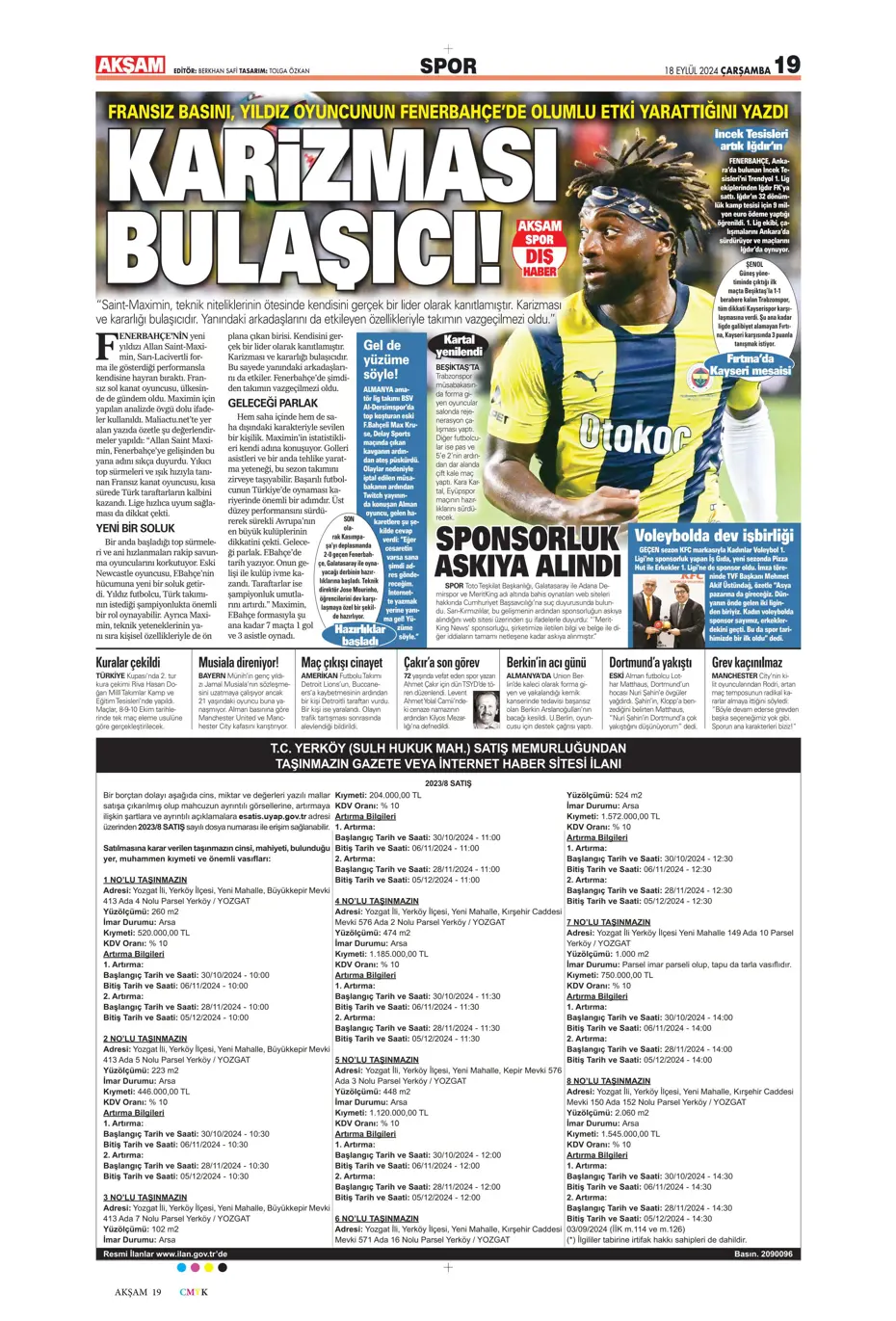 "Jose Mourinho'dan derbi kararı" | Sporun manşetleri - 6 "Jose Mourinho'dan derbi kararı" | Sporun manşetleri - 6