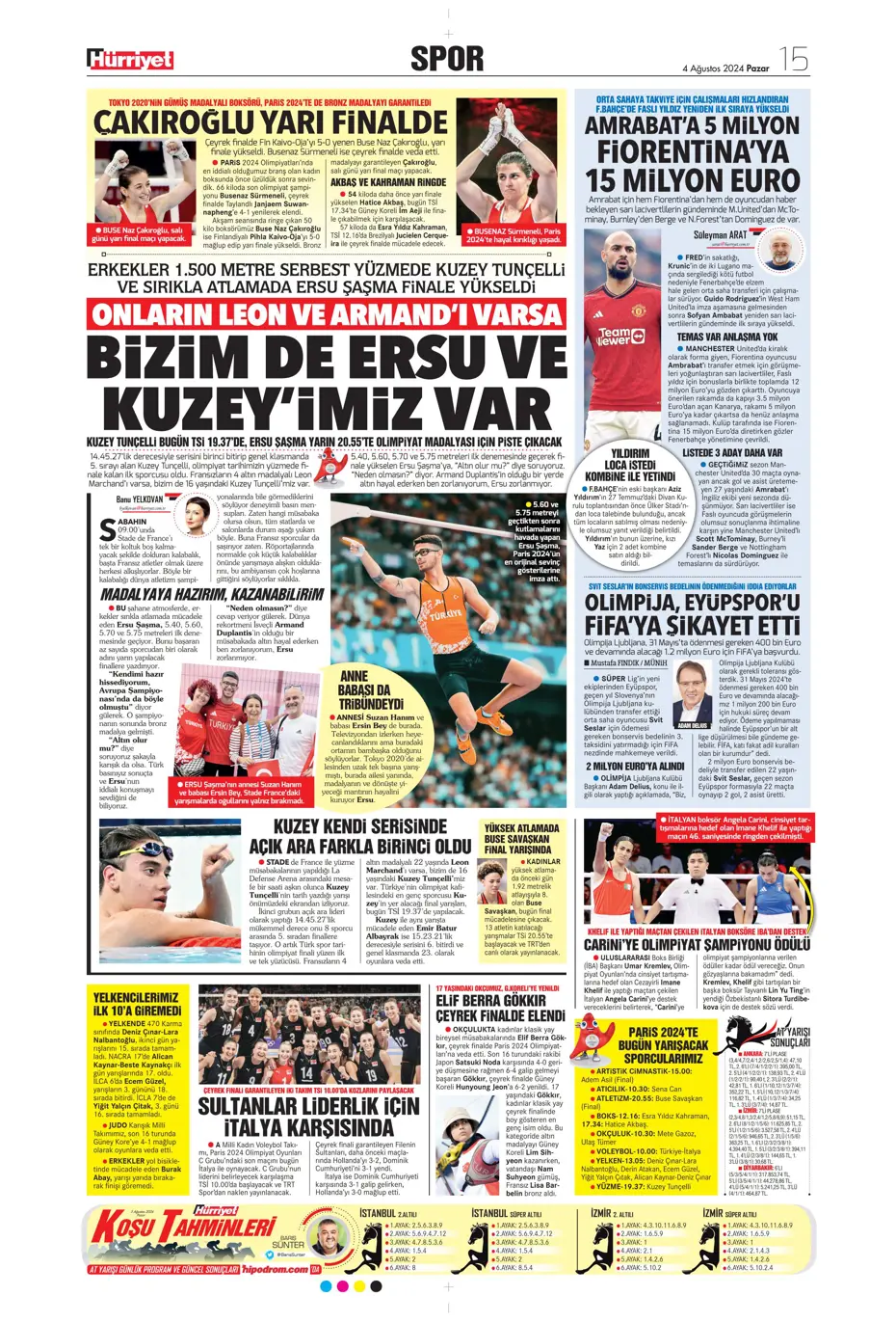 "Fenerbahçe'den nokta atışı transfer" | Sporun manşetleri - 19 "Fenerbahçe'den nokta atışı transfer" | Sporun manşetleri - 19