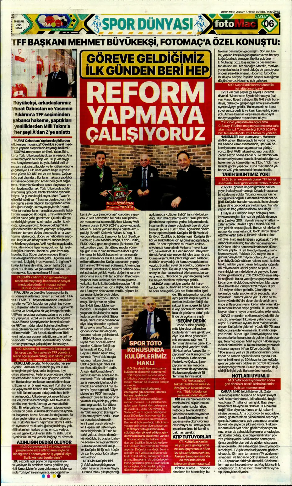 "Osayi Samuel'e 12 milyon euro" | Sporun manşetleri - 16