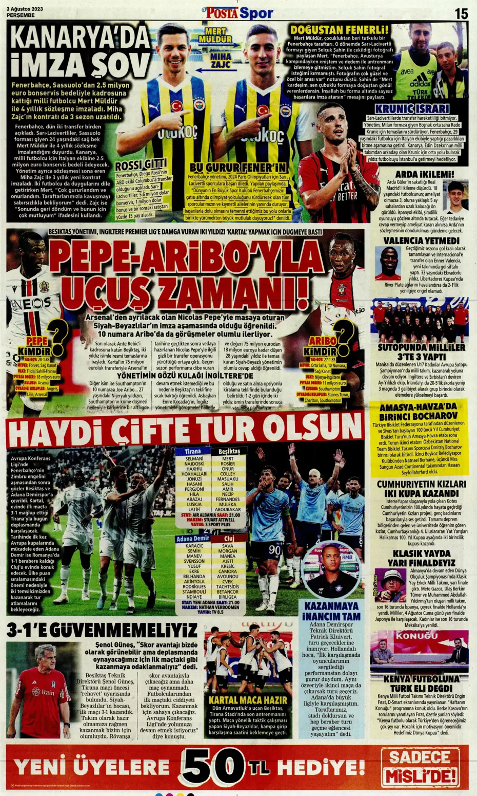 "Adım adım Devler Ligi'ne" | Sporun Manşetleri - 26