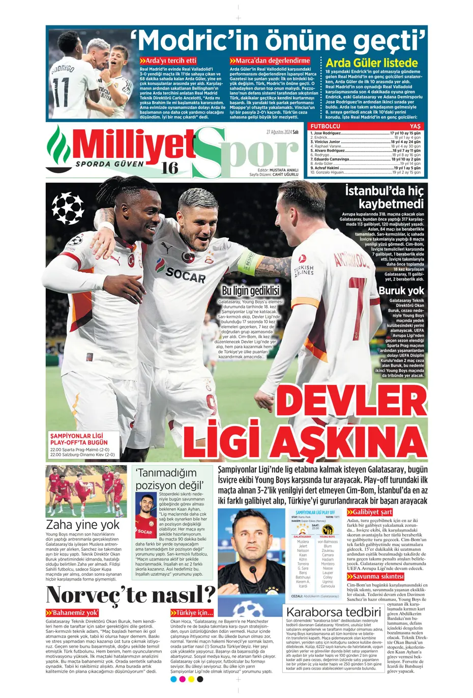 "Şok eden Ferdi Kadıoğlu gerçeği" | Sporun manşetleri - 24