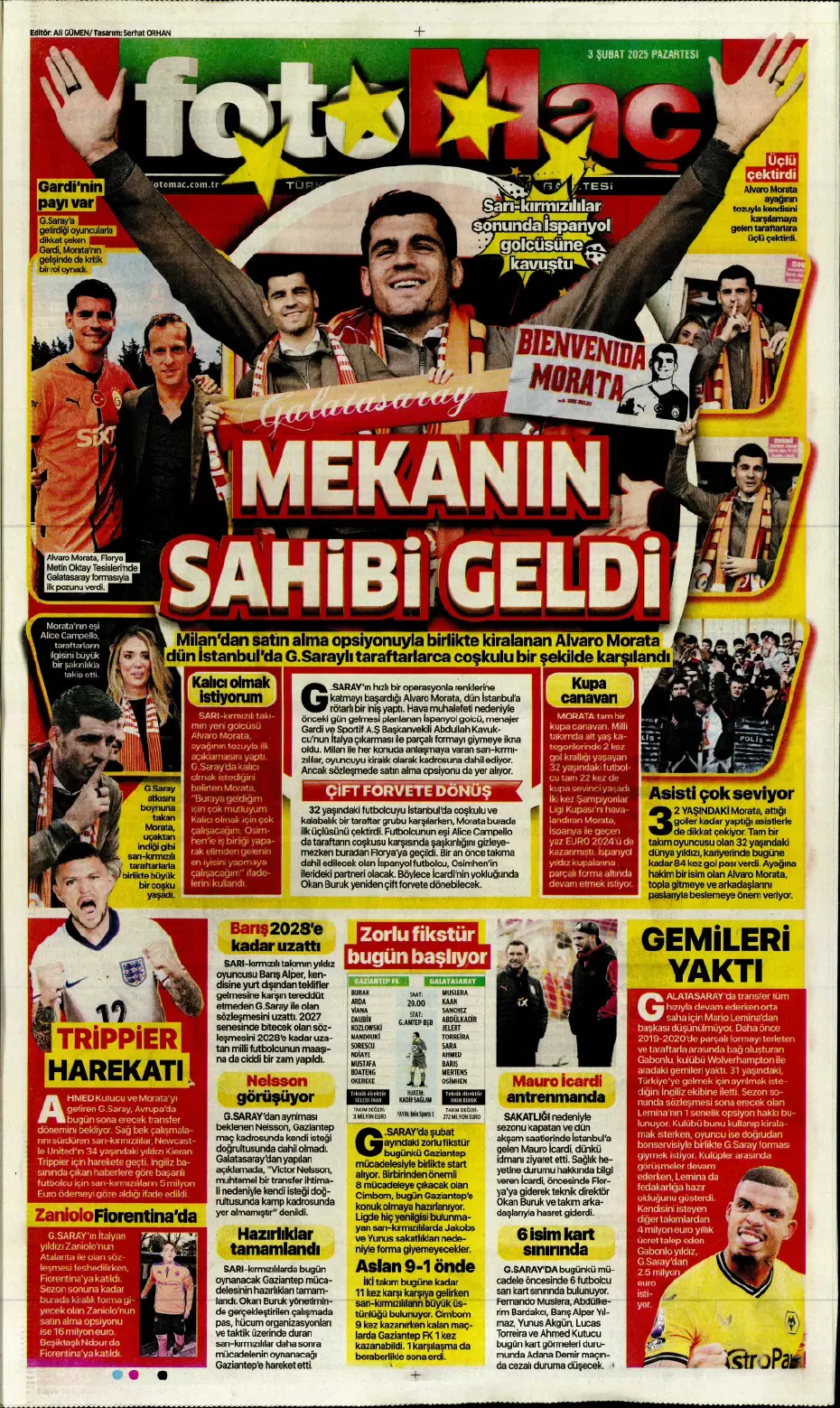 "Transferde Kartal haftası" | Sporun manşetleri - 12