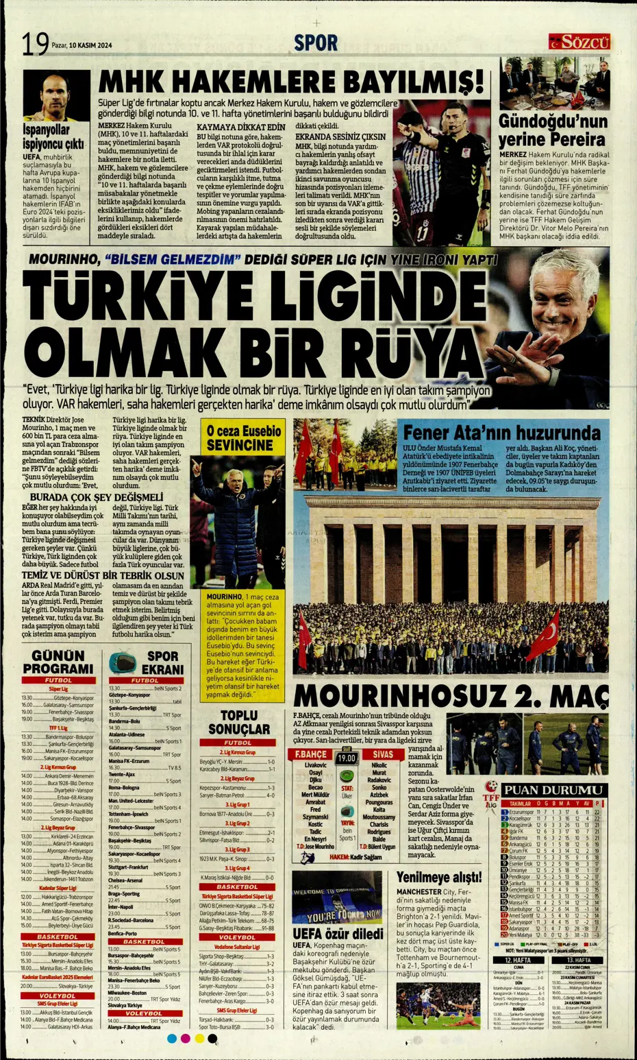 "Cimbom devleri gölgesinde bıraktı" | Sporun manşetleri (10 Kasım 2024) - 23