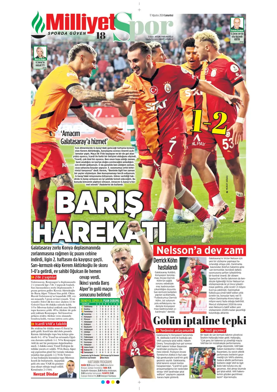 "Fenerbahçe, Fred'in alternatifini buldu" | Sporun manşetleri - 25 "Fenerbahçe, Fred'in alternatifini buldu" | Sporun manşetleri - 25