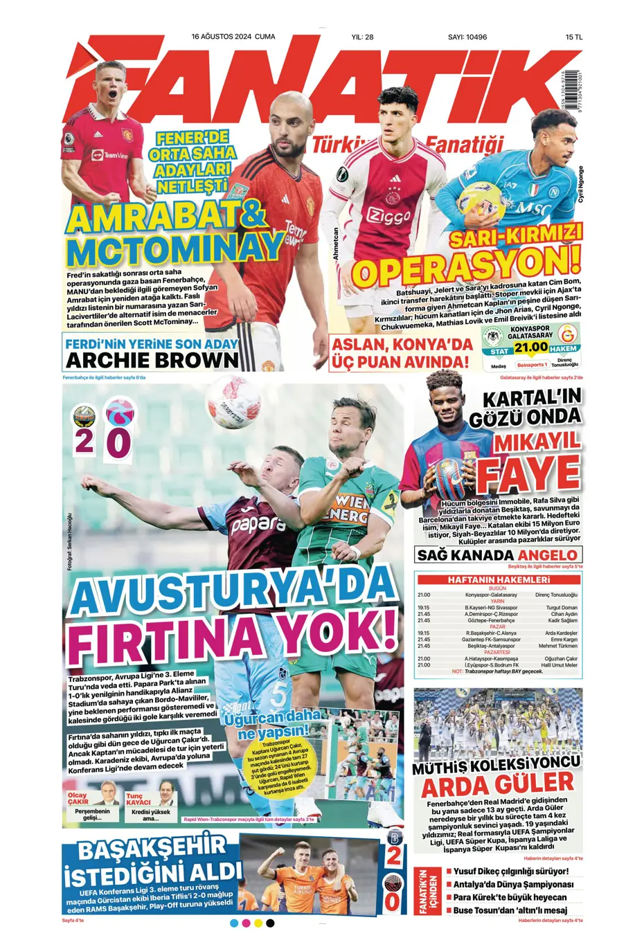 "Mateo Kovacic adım adım Fenerbahçe'ye" | Sporun manşetleri - 4 "Mateo Kovacic adım adım Fenerbahçe'ye" | Sporun manşetleri - 4
