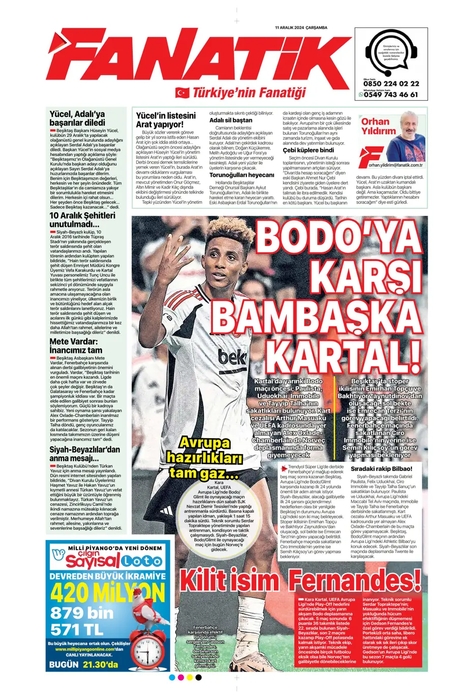 "Galatasaray'dan Talisca bombası" | Sporun manşetleri - 7