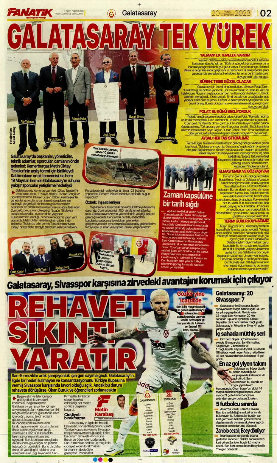 "Aslan'dan dev hamle" Günün spor manşetleri (20 Mayıs 2023) - 3