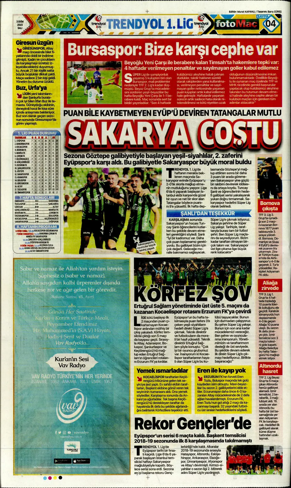 "İşte Okan Buruk'un imha planı" | Sporun manşetleri (3 Ekim 2023) - 13