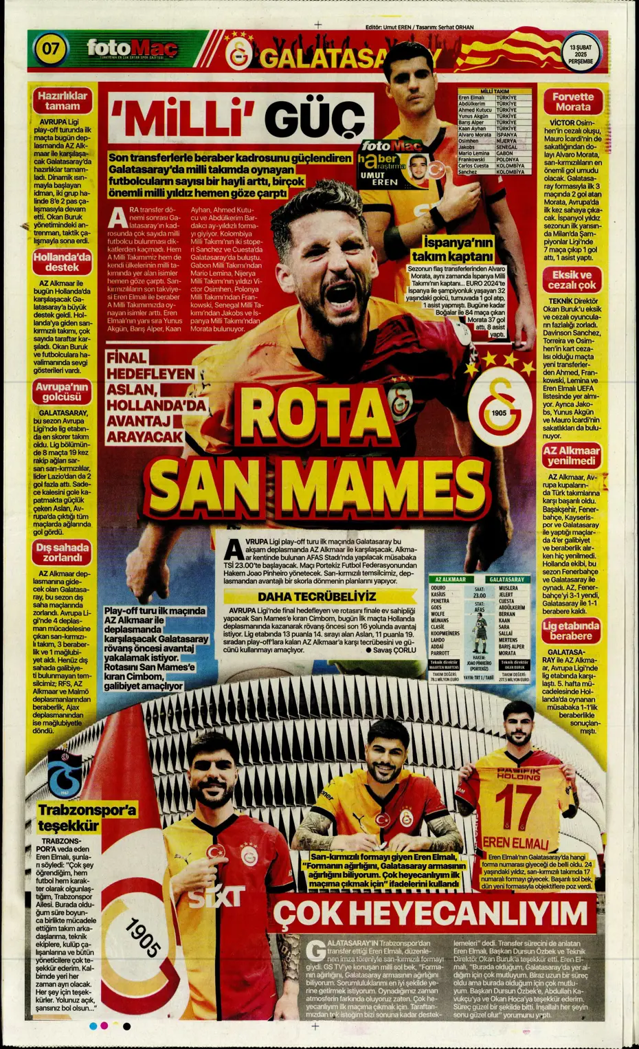 "Bugün vur, haftaya tur" | Sporun manşetleri - 16