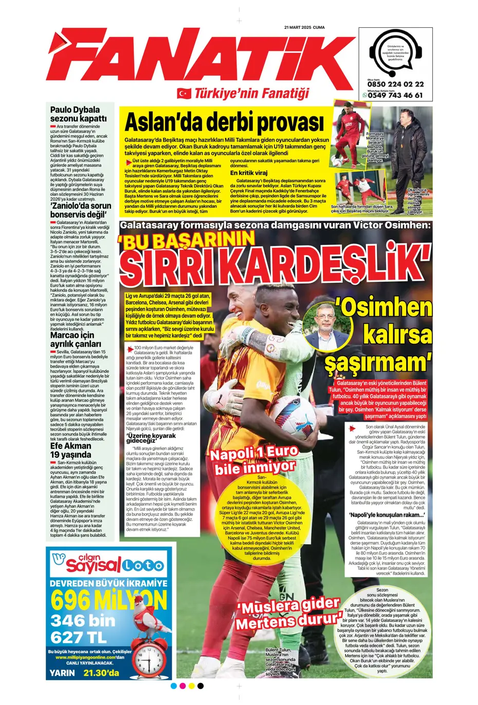 "A sınıfı zafer" | Sporun manşetleri - 7